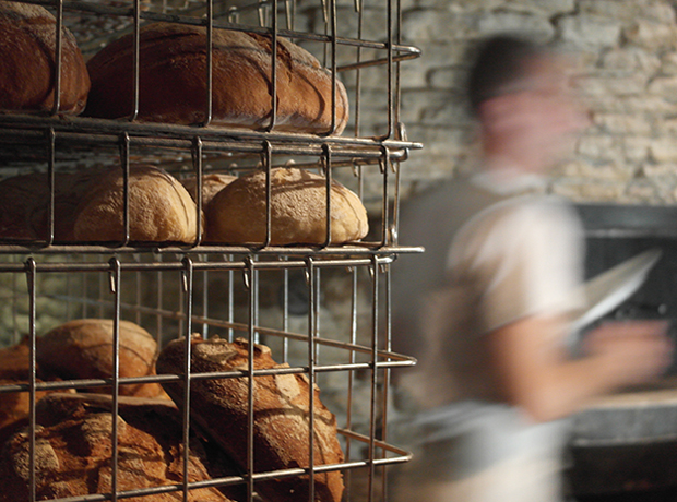 At The Chapel Bread straight out of the oven.