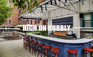 Summer's best NYC hotel/restaurateur collabo is here...pop over to Champagne Charlie's at The High Line! 