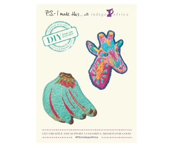 Giraffe + Banana Embroidered Patch Set by P.S.- I Made This... + Indego Africa