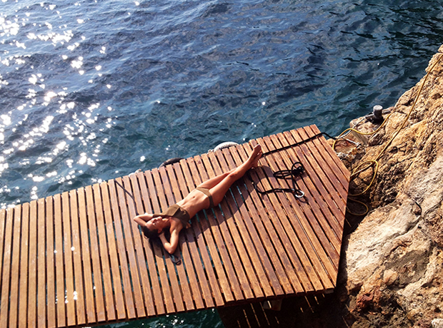 Villa Dubrovnik Me, on the dock.