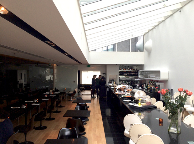 101 Hotel Reykjavic Trendy restaurant/bar, serving full breakfast (normal foods!).
