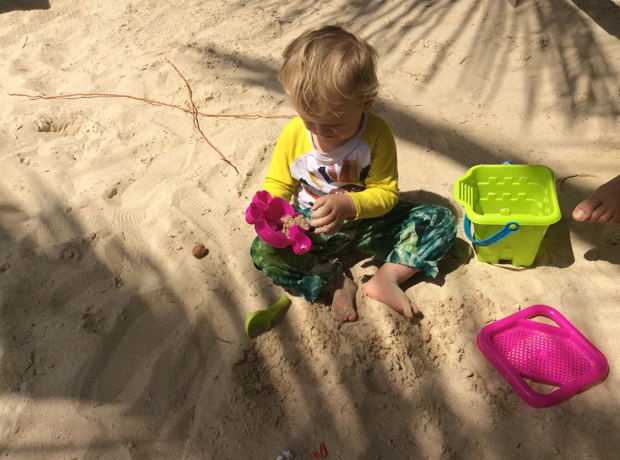 La Toubana Hotel My son playing at the beach!