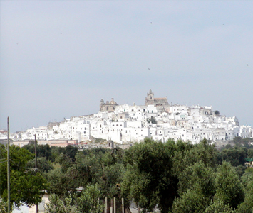 Spectacularly perched on a hill, overlooking the plains and coastline of Central Puglia and just a thirty minute drive from the hotel, Ostuni is definitely worth a visit. Find your way to Masseria Il Frantoio, a working organic farm whose ten-course dinner is based on everything grown and reared on the grounds, which you are also free to explore. Make sure you are hungry, and ask for a table outside.