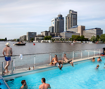 If you’re lucky enough to be in Amsterdam in the summer, grab your swimmers and head to the outdoor pool in the Amstel river just south of the hotel to cool off.