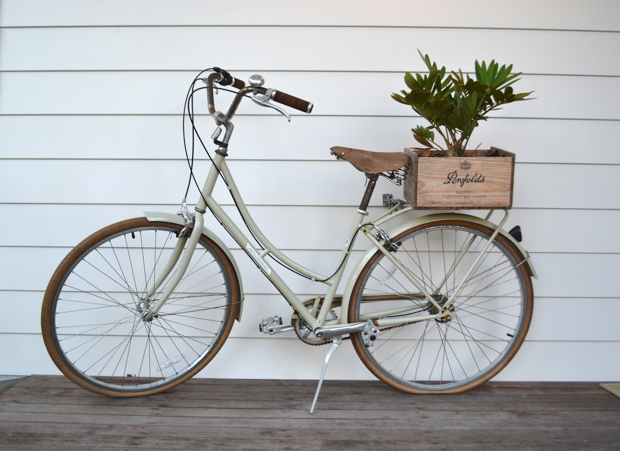 Atlantic Guesthouses The Atlantic pushbike has become something of a celebrity, dressed-up in different themes every now and then. Note to self: must hunt down wine from Penfolds crate…