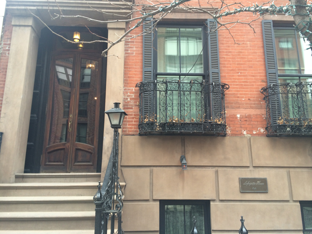 Lafayette House This stunning townhouse was built in 1848 and it really is a step back in time to old New York.