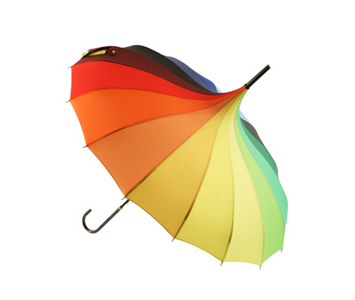 A colourful umbrella!