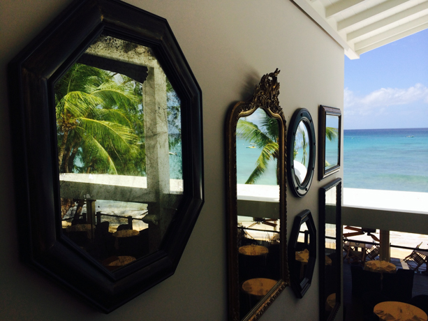 The Lone Star Restaurant and Hotel Reflected view.