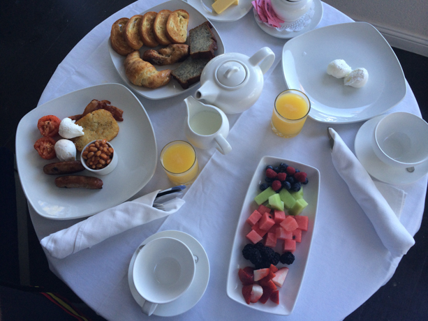 The Lone Star Restaurant and Hotel Breakfast brought to our terrace after a morning swim, yum! Can you guess whose was whose?