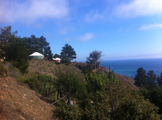 Treebones Resort Treebones is perfectly located on a cliff overlooking the Pacific. 