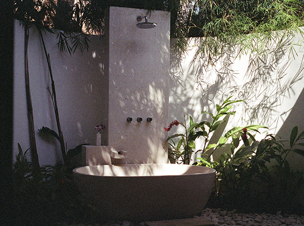 River Moon at Desa Bulan Villas The outdoor bath. Is there anything better?
