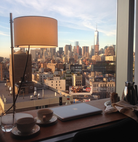 Standard East An office with a view, perfect for productive mornings.