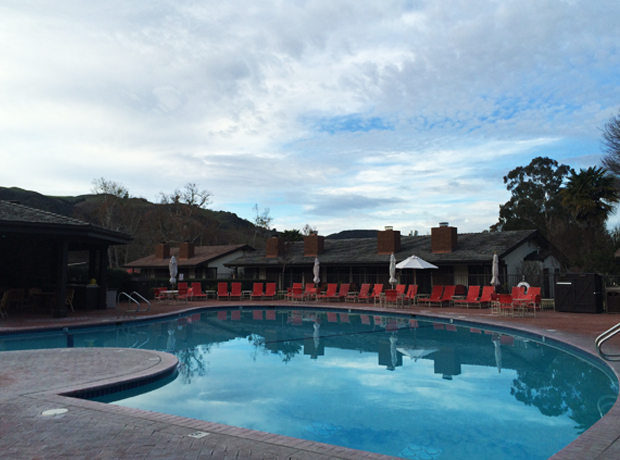 The Alisal Ample room for lounging by the large pool. 