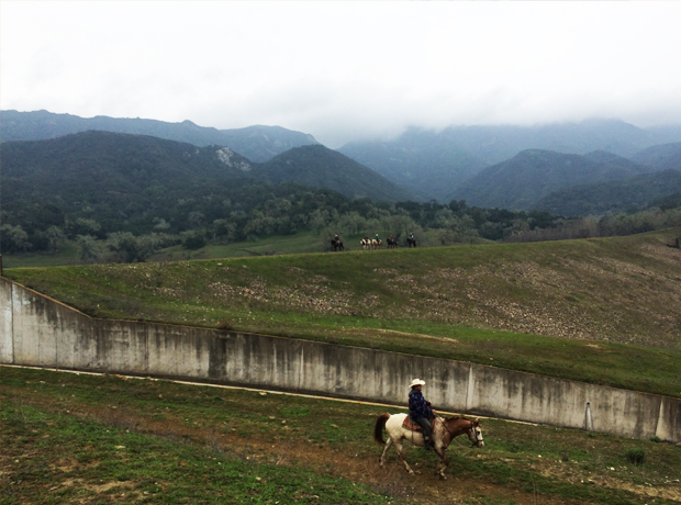 The Alisal Magnificent views as we set off on a misty morning breakfast ride. 