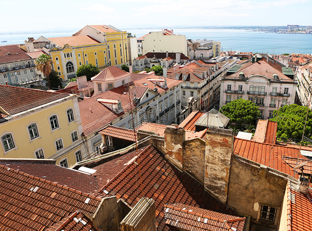 BAIRRO ALTO HOTEL The Bairro Alto Hotel doesn’t just have great staff and amazing accommodations, it’s also really popular among tourists for the view from the terrace. It looks out over the river Tagus and you can catch a glimpse of the 25th of April bridge, which was designed by the same architect as San Francisco's Golden Gate Bridge.