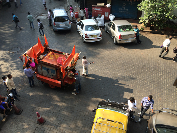 Abode Mumbai Never a quiet moment outside the hotel.
