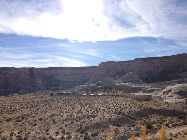 Amangiri This is a view looking down to the property, taken while we were on a hike.