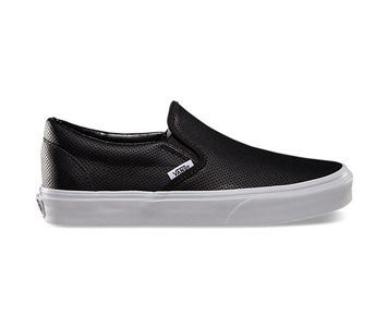 Perforated leather slip on Vans
