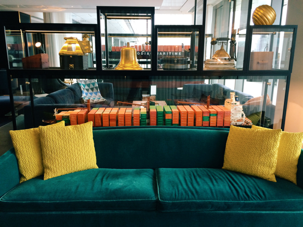 Mondrian London A playful colour scheme brings the lobby to life.
