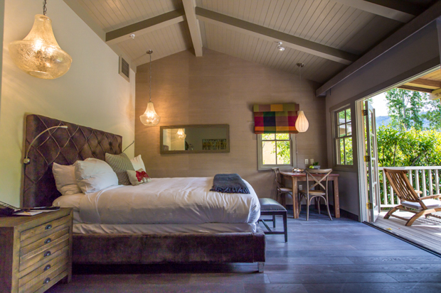Bernardus Lodge & Spa Spacious suites include living area and private decks with teak loungers.
