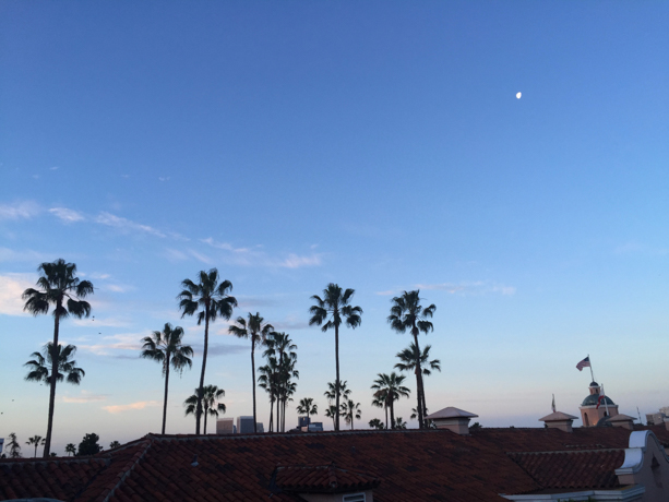 Beverly Hills Hotel Jetlag makes for a beautiful view of dawn.