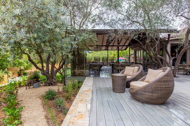 Bernardus Lodge & Spa  Lucia opens up to a lovely, al fresco terrace with firepit and views.
