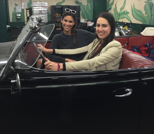 Beverly Hills Hotel Michael, the legendary garage attendant, let us take a “spin” in Richard Anderson’s vintage Rolls Royce.