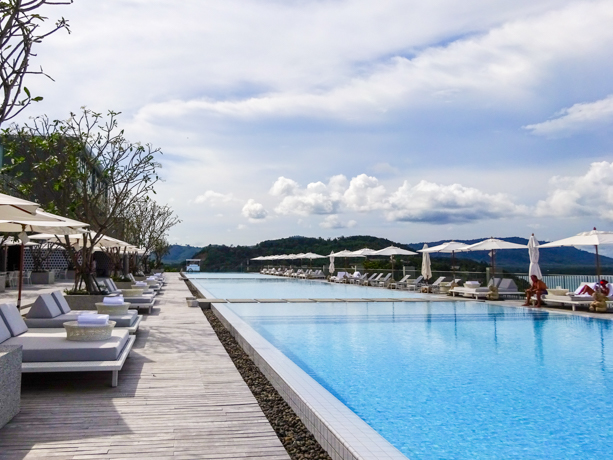 Point Yamu by COMO 100m long – the infinity pool has a separate area for kids. 
