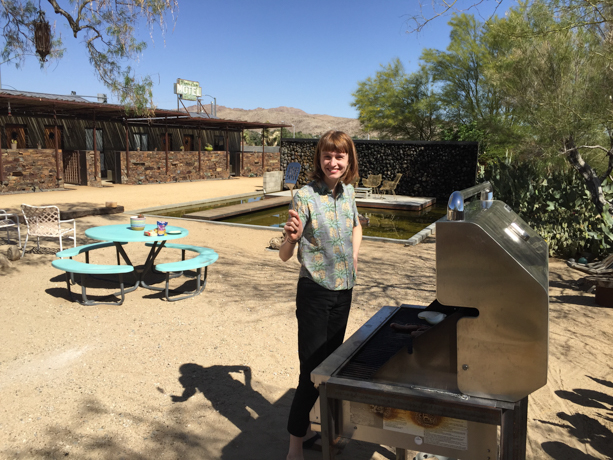 The Mojave Sands Motel Grill master Caro cooking up breakfast. 
