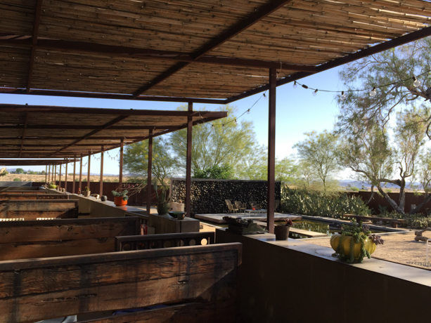 The Mojave Sands Motel Each room’s private patio is a great place to have coffee in the morning. 
