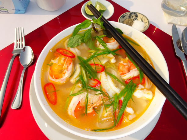 Bahaya Legend Delicious Vietnamese soup made from fresh seafood caught in local fishing village. 
