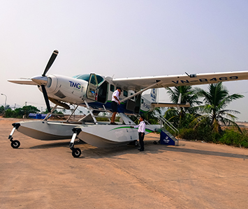 Take the Sea Plane from Hanoi