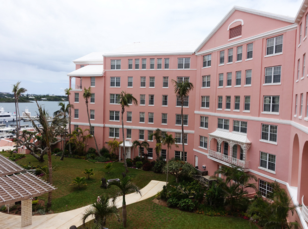 Hamilton Princess & Beach Club Welcome to the Hamilton Princess. Bermuda pink trumps Nantucket Red for me every time. 