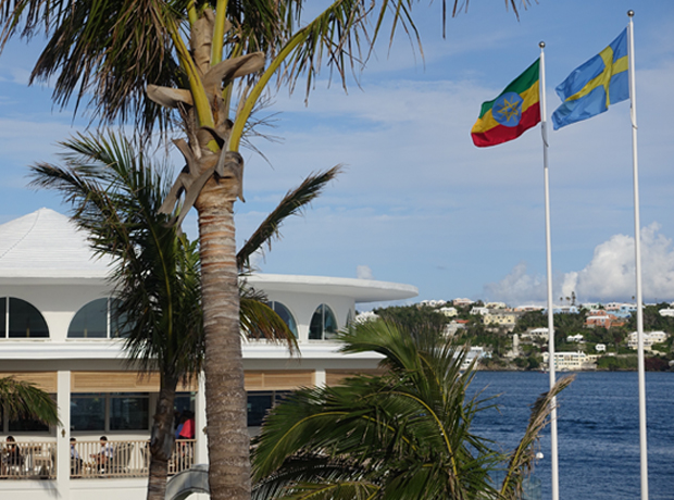 Hamilton Princess & Beach Club The hotel flew the flags of Sweden and Ethiopia to celebrate Marcus Samuelsson's opening. 