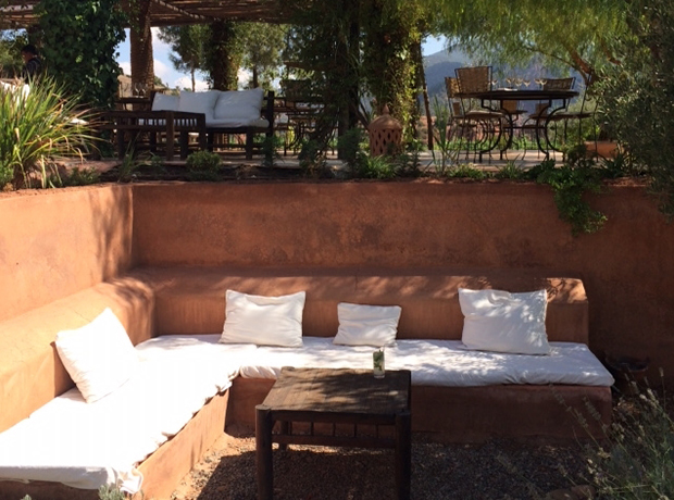 Bab Ourika Homemade lemonade on these shady lounges…yes please.