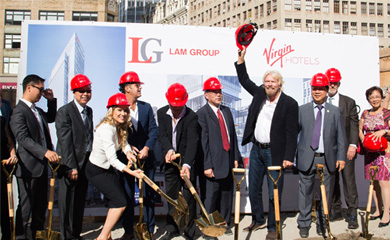 We like a virgin: richard branson breaks ground on nyc hotel 