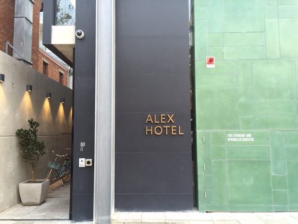 The Alex Hotel Lovely green façade and the hotel’s slightly discreet entrance. 