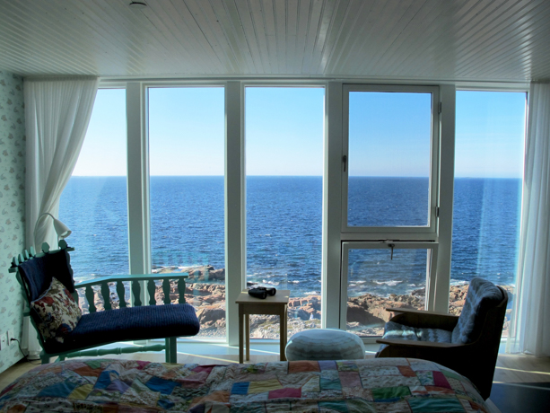 Fogo Island Inn Our room on the third floor, facing north. Rooms don’t have TVs – watch for whales instead.