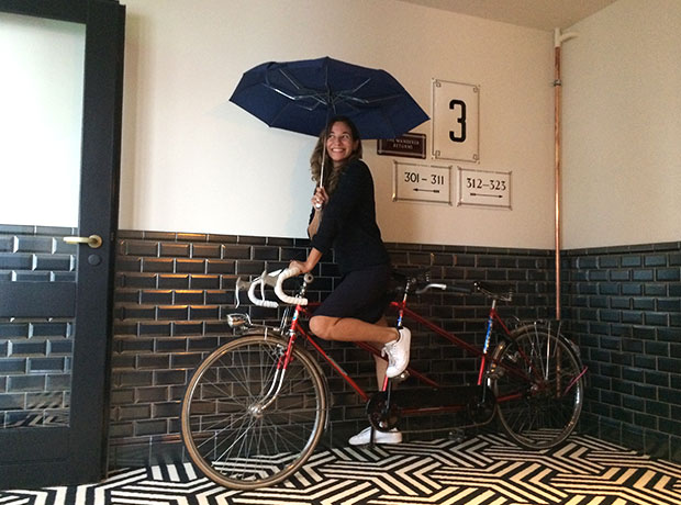 The Hoxton Amsterdam is known for their biking culture, so doing as the natives do…
