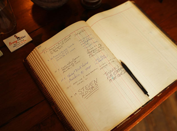 Stewart House Stewart House guest book.