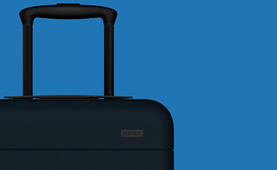 AHL Loves: Away. Sexy, sleek + stacked with innovation, this new luggage even has a built in battery for charging gadgets!