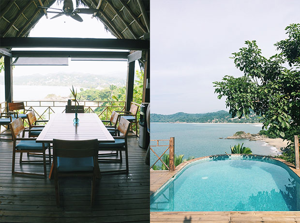 Siete Lunas Dining views. 

Plunge pool—perfect for cooling off after a sweaty trek back from town.