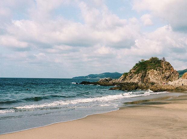 Siete Lunas Playa de los Muertos is a quieter alternative to the main beach in town.
