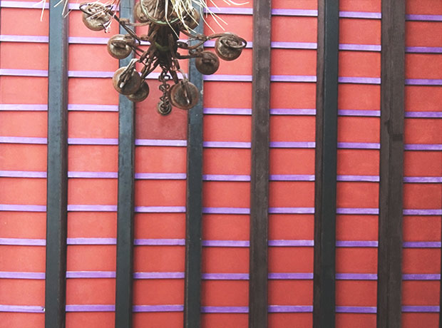 El Convento Lobby ceiling. Old San Juan knows color and isn't afraid to use it.