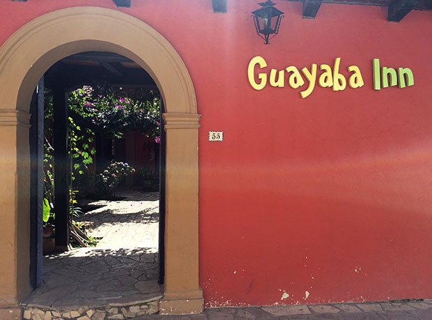 Guayaba Inn Guayaba Inn, totally unassuming on the outside and a little garden oasis on the inside.
