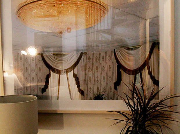 Hotel 404 Cool photos by local Nashville artist Caroline Allison adorn the room.
