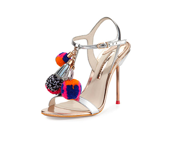 Sophia Webster Layla Pom Pom Embellished Sandals