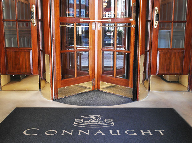 The Connaught The classic wooden revolving door.