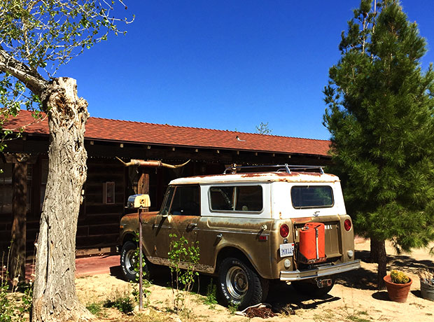 Pioneertown Motel Old-school Scout, old-school Vibezzzzzz. The birdfeeder is on point too.