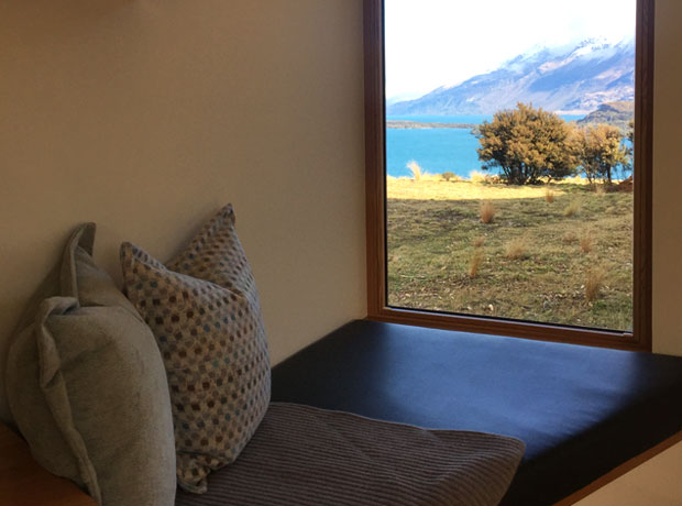 Aro Hā Wellness Retreat Bedroom views.